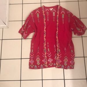 Hot pink cardigan